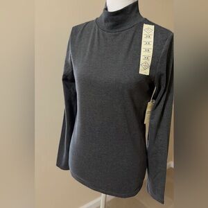 St. John's Bay Charcoal Long Sleeve Women's Top size XS